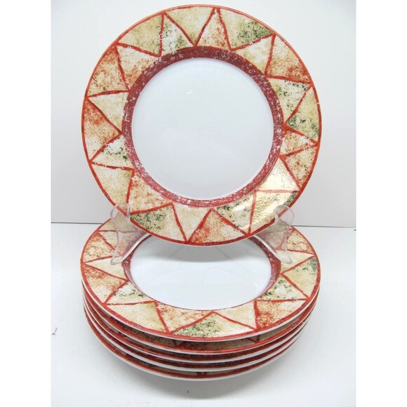 Dansk Travatine Rust Set Of 6 Discontinued Vintage 7 1/4" Bread Plates   1997 - Picture 10 of 10